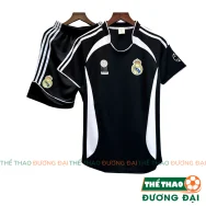Quần Áo Bóng Đá Real Đen Retro 2006 Thun Mè Cao Cấp Thoáng Khí Thể Thao Đương Đại