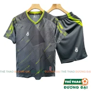 Quần Áo Bóng Đá Đồ Đá Banh Không Logo Klorist Xám Thun Mè Cao Cấp Thoáng Khí Thể Thao Đương Đại