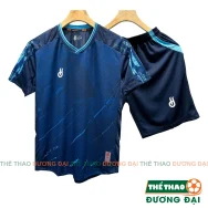 Quần Áo Bóng Đá Đồ Đá Banh Không Logo Klorist Xanh Đen Thun Mè Cao Cấp Thoáng Khí Thể Thao Đương Đại