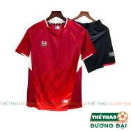 Quần Áo Bóng Đá Thiết Kế Riki Gunn Đỏ Thun Mè Cao Cấp Thoáng Khí Thể Thao Đương Đại