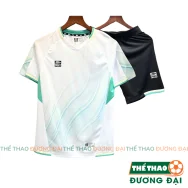 Quần Áo Bóng Đá Thiết Kế Riki Gunn Trắng Thun Mè Cao Cấp Thoáng Khí Thể Thao Đương Đại