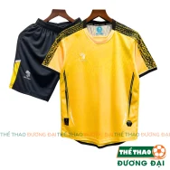Quần Áo Bóng Đá Thiết Kế Vevoca Raptor Vàng Thun Mè Cao Cấp Thoáng Khí Thể Thao Đương Đại