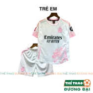 Quần Áo Bóng Đá Trẻ Em Real Trắng Rồng Fanmade Cao Cấp Đồ Đá Banh Cho Bé Thể Thao Đương Đại