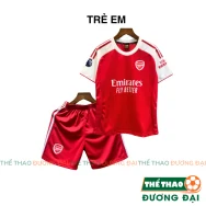 Quần Áo Bóng Đá Trẻ Em Arsenan Đỏ Thun Mè Thoáng Khí Đồ Đá Banh Cho Bé Thể Thao Đương Đại