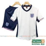 Quần Áo Bóng Đá ĐT Anh Trắng 2024 Thun Mè Cao Cấp Thoáng Khí Thể Thao Đương Đại