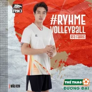 Quần Áo Bóng Chuyền NAM Riki Vol8 Kem Thun Mè Cao Cấp Thoáng Khí Thể Thao Đương Đại