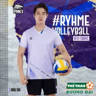 Quần Áo Bóng Chuyền NAM Riki Vol8 Tím Thun Mè Cao Cấp Thoáng Khí Thể Thao Đương Đại