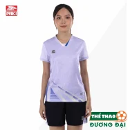 Quần Áo Bóng Chuyền NỮ Riki Vol8 Tím Thun Mè Cao Cấp Thoáng Khí Thể Thao Đương Đại