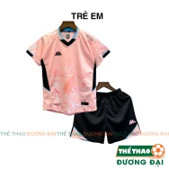 Quần Áo Bóng Đá Trẻ Em Thiết Kế Mikal K3 Hồng Thun Mè Thoáng Khí Đồ Đá Banh Cho Bé