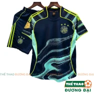Quần Áo Bóng Đá Ajax Xanh Đen 2025 2026 Thun Mè S-Comf Thoáng Mát Thể Thao Đương Đại