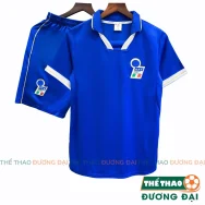 Quần Áo Bóng Đá ĐT Ý Bích Retro1996 Thun Mè Thoáng Khí Thể Thao Đương Đại
